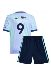 Arsenal Gabriel Jesus #9 Babytruitje 3e tenue Kind 2024-25 Korte Mouw (+ Korte broeken)